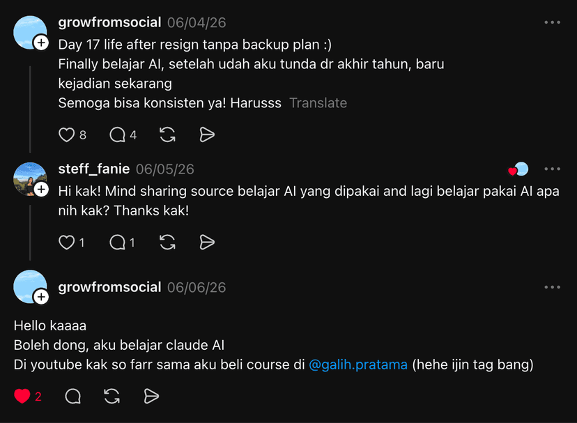 Testimoni pembeli ebook Vibe Coding 8
